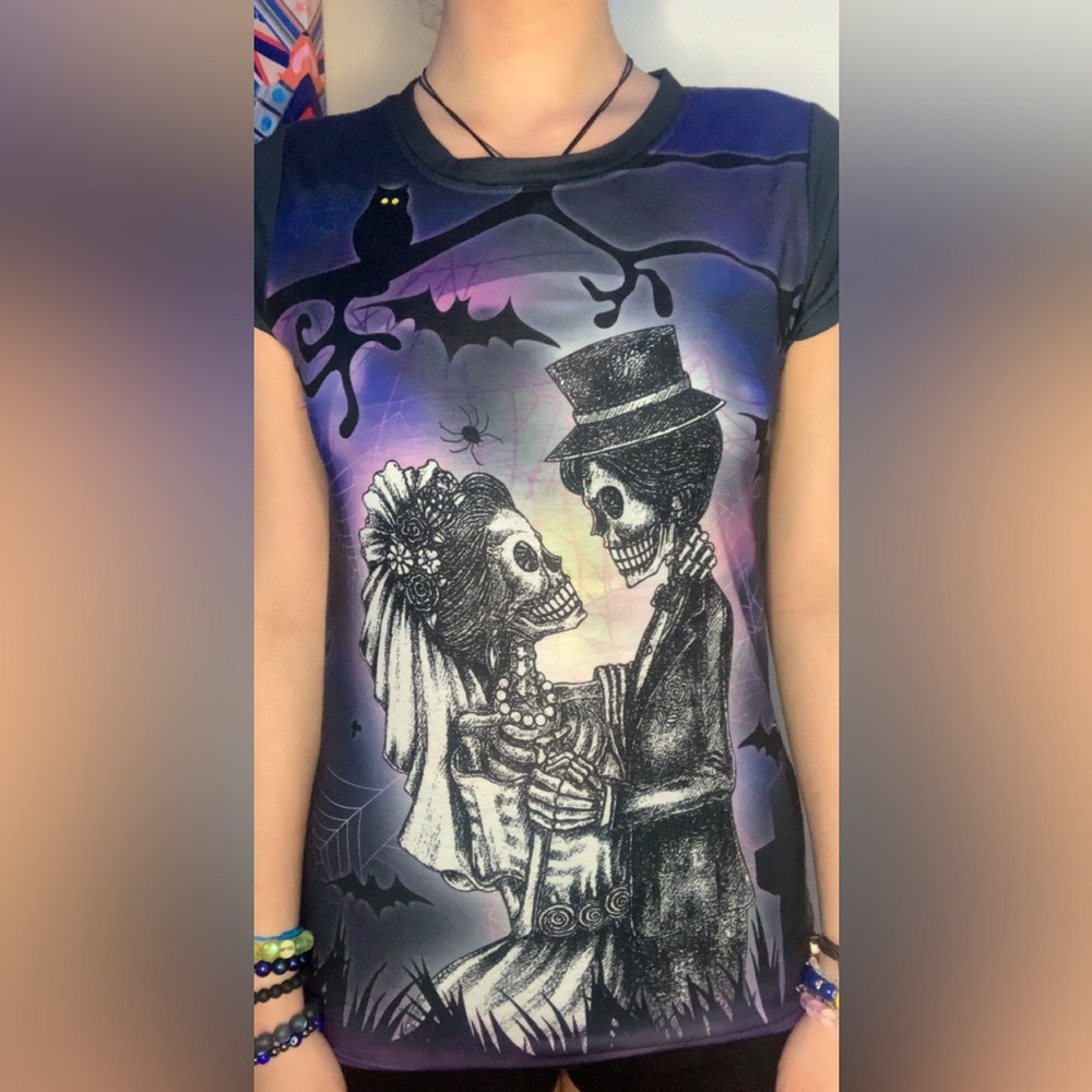 Halloween Dead Bride And Groom Tee